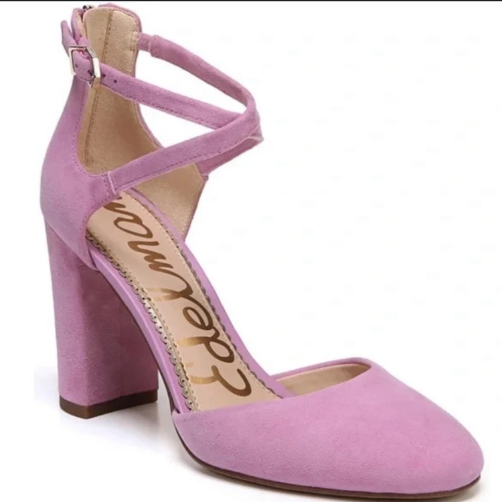 Sam Edelman Women's Pink Suede Heels Size 9